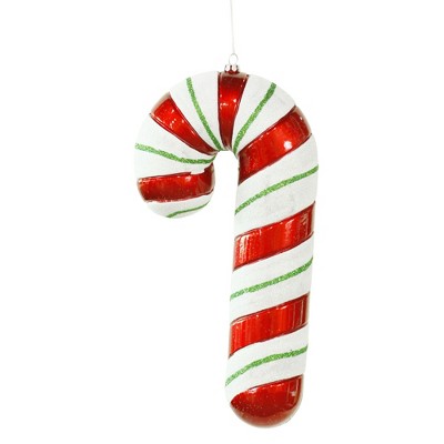 Vickerman 10" Red-White-Green Candy Cane Christmas Ornament