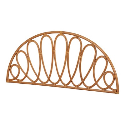 South Shore Full/Queen Hoya Wall-Mounted Flower Petals Headboard Natural