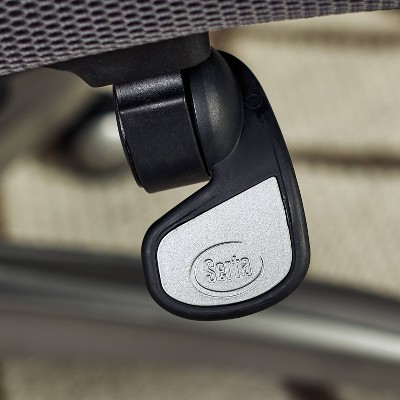 ErgoExecutive High-Back Black Leather & Wood Swivel Office Chair