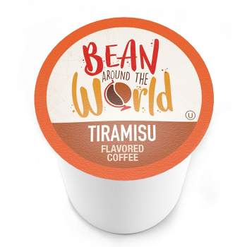 Bean Around The World Tiramisu Flavored Coffee Pods,Keurig 2.0 compatible, 40 CT