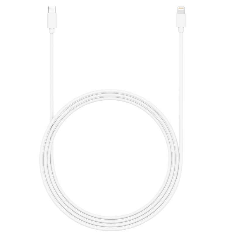 Just Wireless Lightning to USB-C PVC Cable – White, 6 of 8