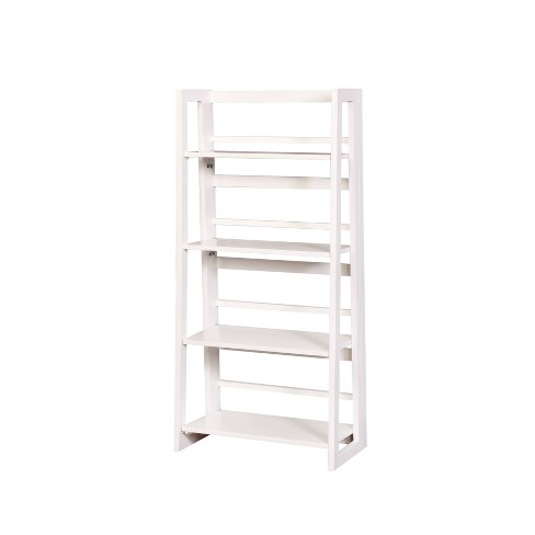 48 Dolce 4 Shelf Folding Bookcase White Linon Target