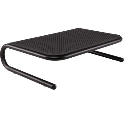 MyOfficeInnovations Standard Steel Monitor Stand Black 643687