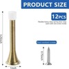 Attop 12-Pack Heavy Duty Spring Door Stops - Flexible Gold Door Stopper with Safe Rubber Tips, Protect Walls & Doors - 2 of 4