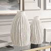 Uttermost Ivory Ridge Vases, White Set of 2 - 2 of 3