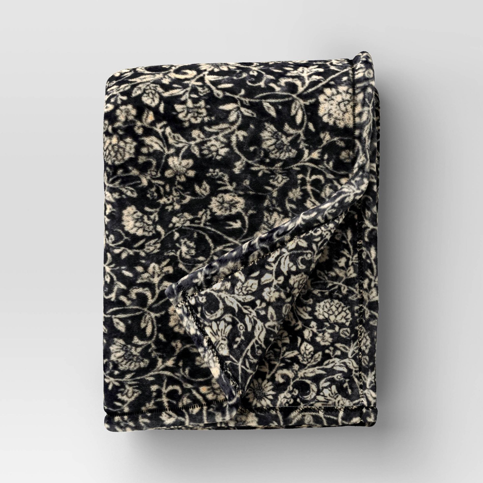 Oversized Printed Floral Primalush Throw Lack/Neutral - Threshold™