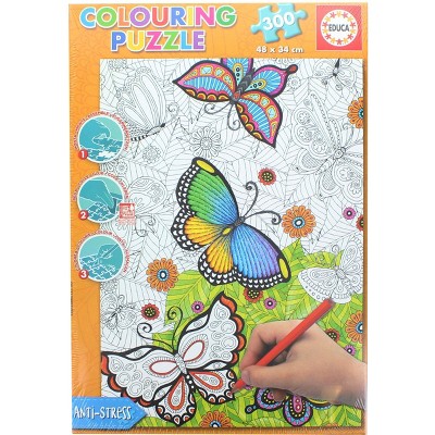 Educa Borras All Good Things are Wild and Free 300 Piece Coloring Jigsaw Puzzle