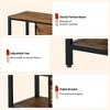 75" TV-Compatible 65" TV Stand | Entertainment Center with Adjustable Legs | TV Console with Open Shelves & Doors for Living Room & Entryway - 4 of 4