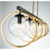 Artcraft Lighting Lugano 5 - Light Chandelier in  Black/Vintage Brass - 3 of 4