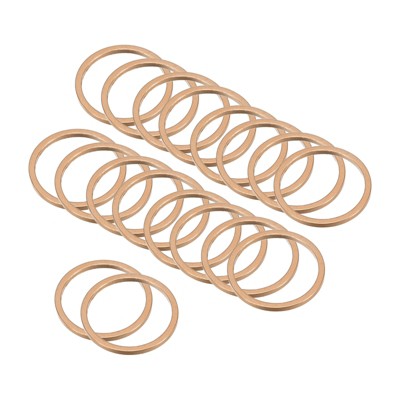Unique Bargains DIY Craft Copper Jewelry Making Versatile Earring Beading Hoops 30 Pcs