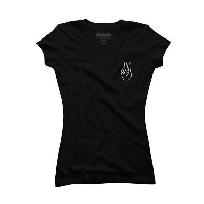 Junior's Design By Humans peace By desiredesign T-Shirt