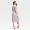 Short Sleeve Rib-Knit Midi Maternity Dress - Isabel Maternity by Ingrid & Isabel™ - 2 of 3