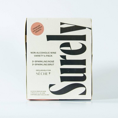 Surely Variety Pack Wine Non-Alcoholic - 4pk/8.5 fl oz Cans