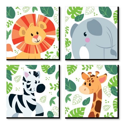 Wall Art Baby Room Dotty Woodland Animal Set of 3 - Nursery Prints Kids 