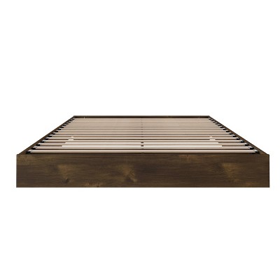 Truffle Brown Full/Double Modern Platform Bed with Engineered Wood Frame