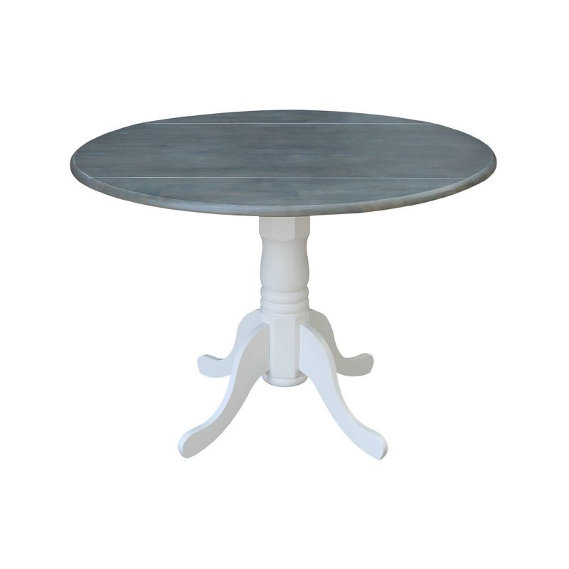 42" Mason Round Dual Drop Leaf Dining Table - International Concepts, 3 of 18