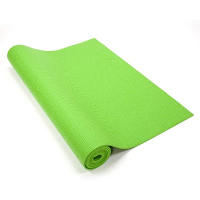 Wai Lana Yogi Mat by (Color: Lime Green) - 1/8 inch Thick, Non-slip, Stylish, Latex-Free, Lightweight, Optimum Comfort