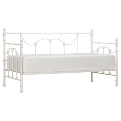 Livingston Metal Bed - Twin - Antique White - Inspire Q