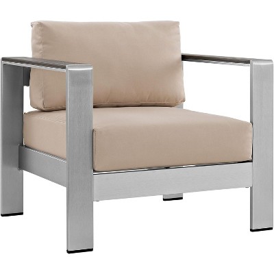 Modway Shore Outdoor Patio Aluminum Armchair