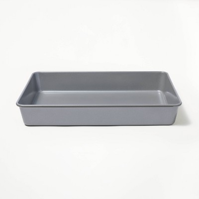 9x13 Nonstick Aluminized Steel Small Cookie Sheet Gray - Figmint