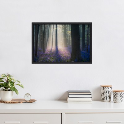 Adrian Popan Velvet Light Black Framed Canvas Print 23'' x 16''