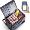 12 Volt Car Refrigerator, Portable Freezer Dual Zone APP Control, 52 Cans Fridge 12/24V DC and 100-240V AC - 2 of 4