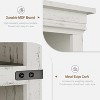 Farmhouse Bookcases with Doors, 5 Tier Bookshelf with Storage, Wooden Storage Cabinet - 4 of 4