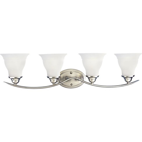 Progress Lighting P3193 Trinity 4 Light Bathroom Vanity Light Target