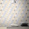 Reflections Lemon Yellow and Grey Geometric Paste the Wall Wallpaper - 2 of 4