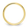 Black Bow Jewelry 1.2mm 10k Yellow Gold Polished Half Round Stackable Band - 2 of 4
