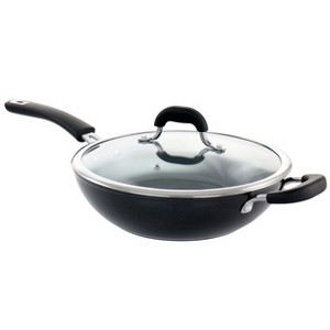 Kenmore Arlington 11 Inch Nonstick Aluminum Wok in Black Diamond - 1 of 4