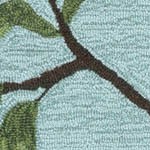 birds on branches aqua