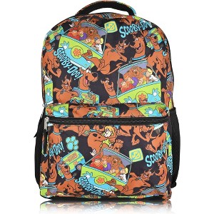 Scooby Doo Backpack For Kids - Scooby Doo, Shaggy Velma, Daphne School Bag -  For Boys Girls Toddler Adults - Lunch Box and Laptop Compatible , Black - 1 of 4