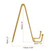Unique Bargains Iron Durable Picture Frame Book Decorative Easels or Plate Stands 5 Pcs - 2 of 4