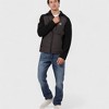 Canada Weather Gear Men’s Hybrid Softshell Puffer Jacket – Water-Resistant Insulated Hooded Winter Coat with Stretch Sleeves - 3 of 4