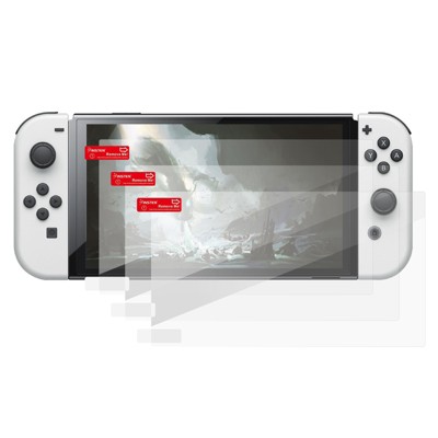 Insten 3-Pack Screen Protector For Nintendo Switch OLED Model 2021, Clear PET Protective Shield Cover