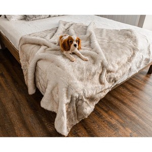 PAW BRANDS PupProtector Short Fur Waterproof Luxury Throw Blanket - 1 of 4
