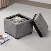 Spruce&Spring Storage Stool Ottoman - 2 of 4