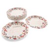 Sparkle and Bash 48 Pack Friendsgiving Decor Paper Plates, 7-Inch Fall Leaves and Rose Gold Foil Dessert Plates for Appetizers and Sides - 4 of 4