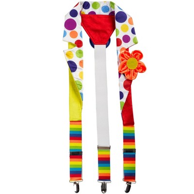 Adult Clown Suspenders Deluxe Accessory Halloween Costume