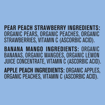 Organic Fruit and Veggie Puree Variety Pack for Babies
