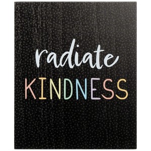Elanze Designs Radiate Kindness 8 x 10 Black Wash Wood Block Sign - 1 of 4