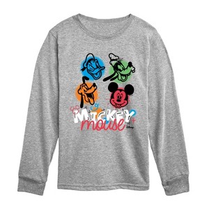 Boys' - Disney Jr - Mickey Mouse Clubhouse Group Long Sleeve Graphic T-Shirt - 1 of 3