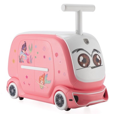 TopComfy Baby Walker, Stable Base and Playful Design for Indoor Learning or Exploration, Safe Activity Center for Baby, Pink,21.7”*9.1”*17.7"