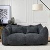 NicBex Chenille Bean Bag Chair for 2 People,Lazy Loveseat Sofa with High Resillence Foam for Living Room,Bedroom,Apartment - 2 of 4