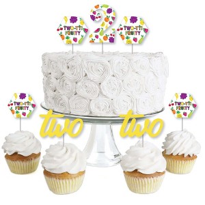 Big Dot of Happiness 2nd Birthday TWO-tti Fruity - Dessert Cupcake Toppers - Frutti Summer Second Birthday Party Clear Treat Picks - Set of 24 - 1 of 4