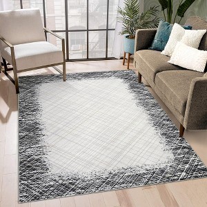COZONY Washable Area Rug Runner, Machine Washable Non-Slip Stain Resistant Carpet Mat, Modern Minimalist Border for Living Room Decor - 1 of 4