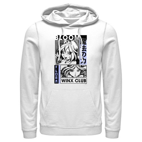 Men's Winx Club Bloom and Flora Manga Panels Pull Over Hoodie - image 1 of 4