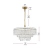 Elegant Lighting Emilia 6 - Light Pendant in  Satin Gold - 4 of 4