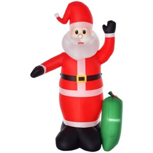 SEVOBAL Inflatable Holiday Decorations 8ft Christmas Inflatables Christmas Inflatable Decoration Blow Up Holiday Outdoor Decor, Red, 60"*36"*96" - 1 of 4